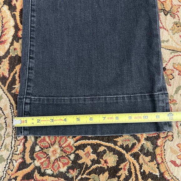 J. CREW '96 Denim Trouser Wide Leg Sailor Jeans Black High Waist Size 29P Petite - Picture 12 of 15